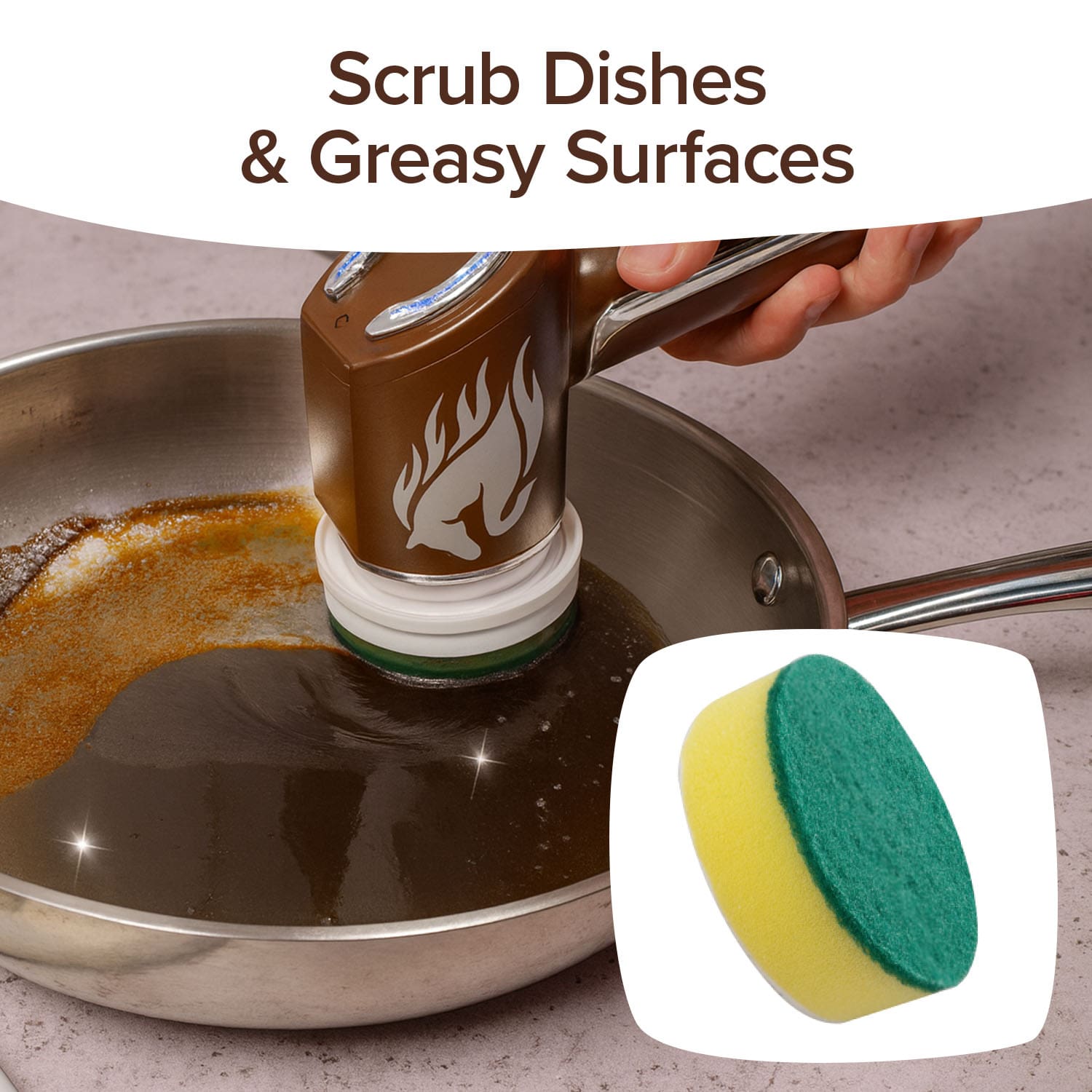 Additional Heavy-Duty Scouring Sponges - Value 5 Pack