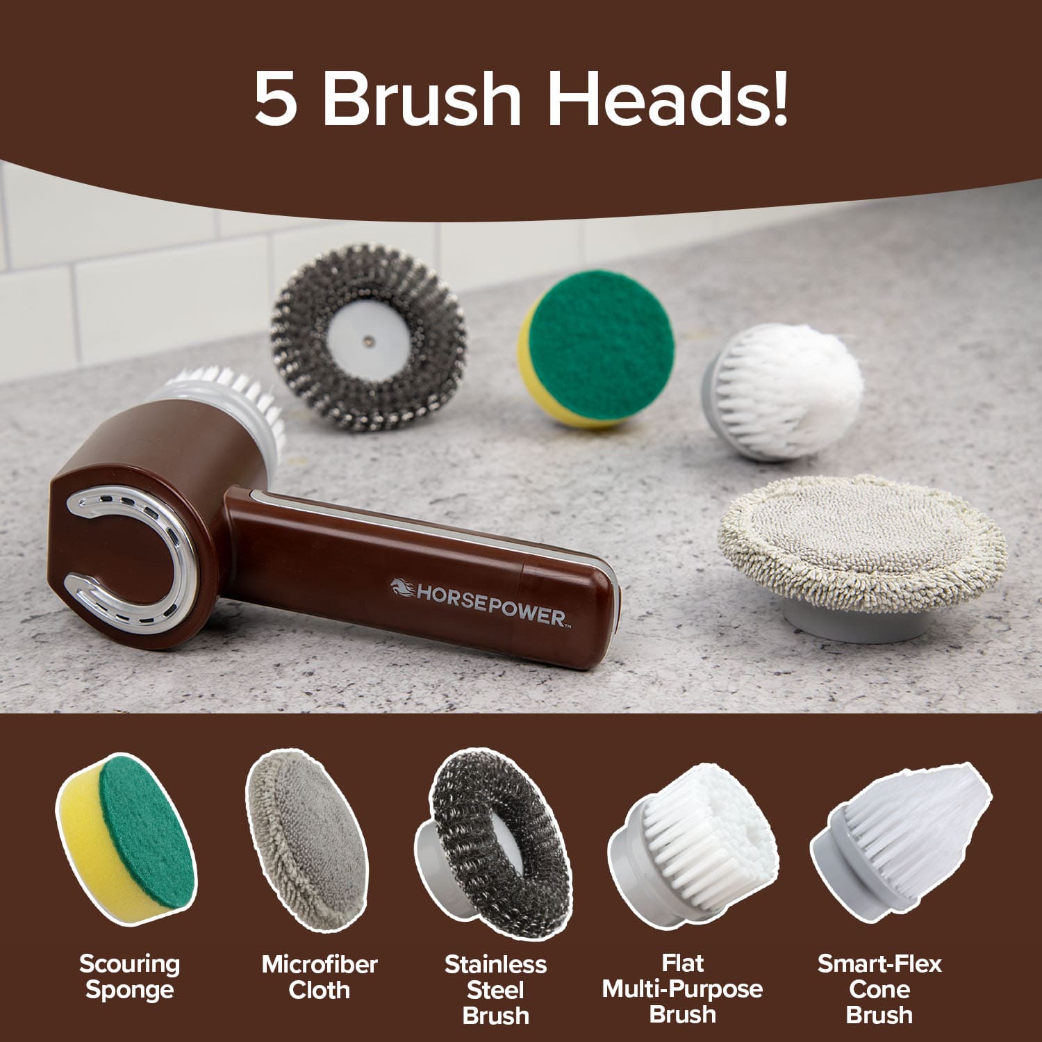 5 pc Replacement Brush Heads