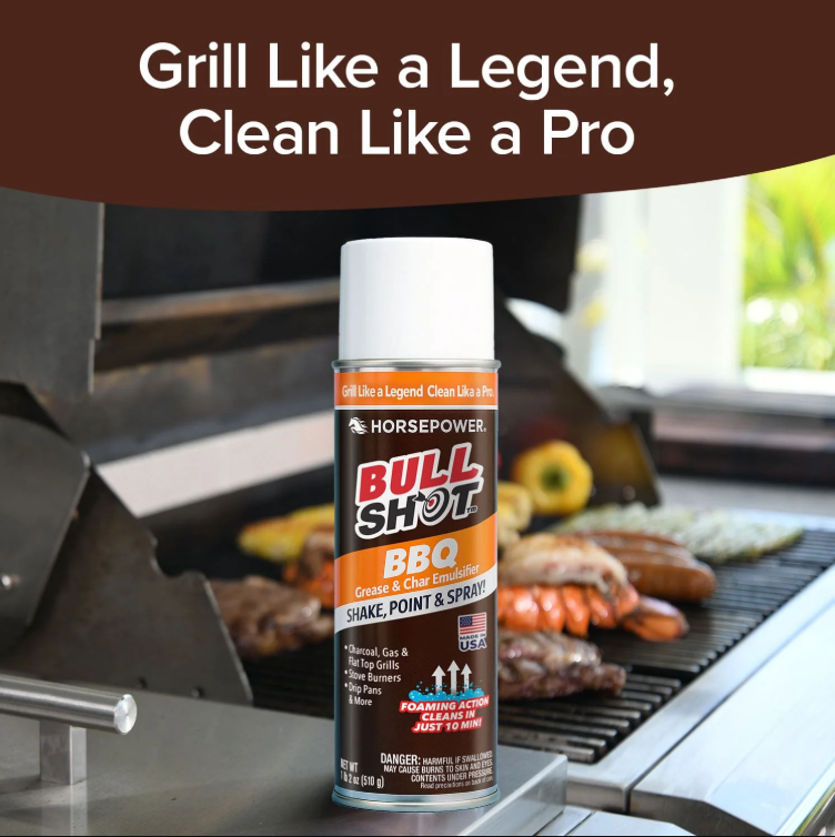 Bull Shot 3-Pack: BBQ, Carpet & Grease Removers
